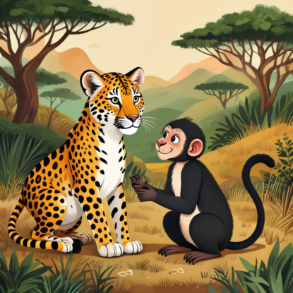 Детеныш леопарда и детеныш обезьяны. Амхарская сказка.
Детеныш леопарда и детеныш обезьяны. Амхарская сказка.