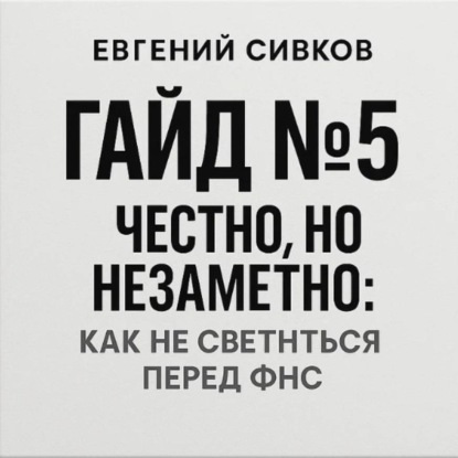 Гайд 5: честно, но незаметно: как не светиться перед ФНС
Гайд 5: честно, но незаметно: как не светиться перед ФНС