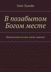 В позабытом Богом месте. Ироническая поэзия, юмор, пародии