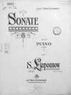 Sonate op. 27 pour le piano par S. Liapunow