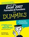 Microsoft Office Excel 2007 Formulas and Functions For Dummies