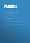 The Mirror of Literature, Amusement, and Instruction. Volume 10, No. 280, October 27, 1827