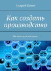 Как создать производство. От идеи до продаж