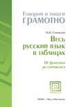 Весь русский язык в таблицах: От фонетики до синтаксиса