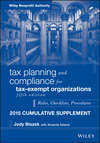 Tax Planning and Compliance for Tax-Exempt Organizations, 2015 Cumulative Supplement