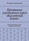 Программа элективного курса «Кислотный дождь». Межпредметные курсы (химия и биология)