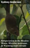 Subspeciation in the Meadow Mouse, Microtus montanus, in Wyoming and Colorado