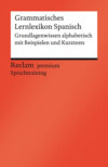 Grammatisches Lernlexikon Spanisch. Grundlagenwissen alphabetisch mit Beispielen und Kurztests