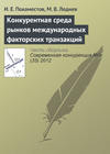 Конкурентная среда рынков международных факторских транзакций