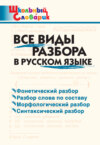 Все виды разбора в русском языке. Начальная школа