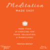 Meditation Made Easy - More Than 50 Exercises for Peace, Relaxation, and Mindfulness (Unabridged)