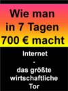 Wie man in 7 Tagen 700 € macht