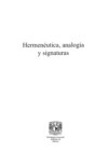 Hermenéutica, analogía y signaturas