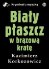 Biały płaszcz w brązową kratę