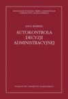 Autokontrola decyzji administracyjnej