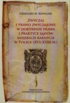 Zwyczaj i prawo zwyczajowe w doktrynie prawa i praktyce sądów miejskich karnych w Polsce XVI-XVIII w.