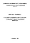 Таълим ва тарбияга технологик ёндашувнинг педагогик асослари