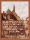 Altertümer, Geschichten und Sagen der Herzogtümer Bremen und Verden