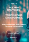 Рабочая программа курса внеурочной деятельности «Нейронные сети для школьников»