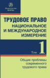 Трудовое право: национальное и международное измерение, Том 1. Общие проблемы современного трудового права