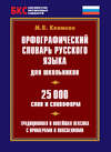 Орфографический словарь русского языка для школьников. 25 000 слов и словоформ