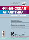 Финансовая аналитика: проблемы и решения № 16 (250) 2015