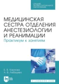 Медицинская сестра отделения анестезиологии и реанимации. Практикум к занятиям. Учебное пособие для СПО - Е. В. Карпова