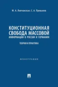 Конституционная свобода массовой информации в России и Германии. Теория и практика. Монография - Мария Александровна Липчанская