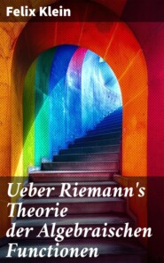 Ueber Riemann\'s Theorie der Algebraischen Functionen