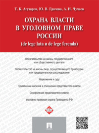 Охрана власти в уголовном праве России (de lege lata и de lege ferenda)