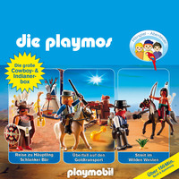 . Die Playmos - Das Original Playmobil H?rspiel, Die gro?e Cowboy- und Indianer-Box, Folgen 21, 32, 35