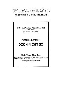 Scharch' doch nicht so