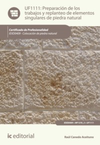 Preparación de los trabajos y replanteo de elementos singulares de piedra natural. IEXD0409