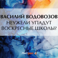 Василий Водовозов. Неужели упадут воскресные школы?