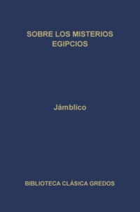 Sobre los misterios egipcios
