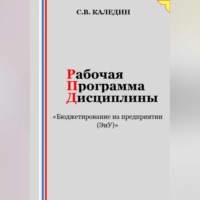 . Рабочая программа дисциплины «Бюджетирование на предприятии (ЭиУ)»