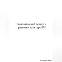Павел Колбасин. Экономический аспект в развитии культуры РФ