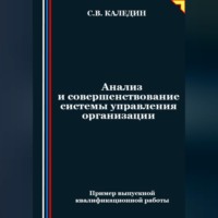 Сергей Каледин. Анализ и совершенствование системы управления организации