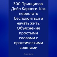 . 300 Принципов. Дейл Карнеги. Как перестать беспокоиться и начать жить. Объяснение простыми словами с практическими советами
