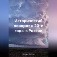 . Исторический поворот в 20-е годы в России