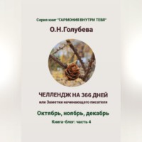 Ольга Голубева. ЧЕЛЛЕНДЖ НА 366 ДНЕЙ. Часть 4. Октябрь, ноябрь, декабрь.