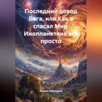 Андрей Павлович Заболоцкий. Последний довод Бога или как я спасал Мир. Инопланетяне это просто