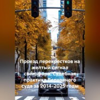 Алексей Владимирович Лезин. Проезд перекрестков на желтый сигнал светофора. Судебная практика Верховного суда за 2014-2025 годы