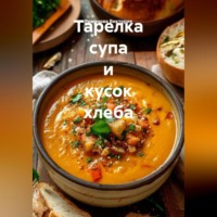 . Тарелка супа и кусок хлеба