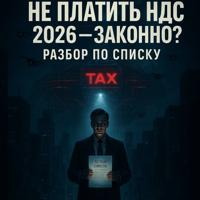 Евгений Владимирович Сивков. Не платить НДС в 2026 законно? Разбор по списку