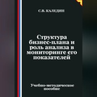 Сергей Каледин. Структура бизнес-плана и роль анализа в мониторинге его показателей
