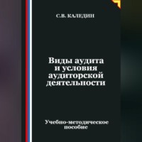 Сергей Каледин. Виды аудита и условия аудиторской деятельности