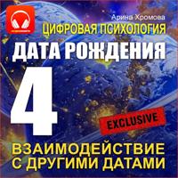 . Цифровая психология. Дата рождения 4 – взаимодействие с другими датами.