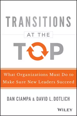 Transitions at the Top. What Organizations Must Do to Make Sure New Leaders Succeed, David Dotlich