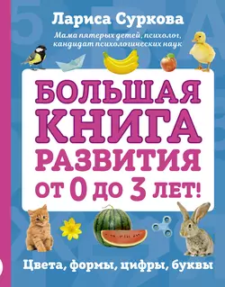 Большая книга развития от 0 до 3 лет! Цвета, формы, цифры, буквы - Лариса Суркова Большая книга развития от 0 до 3 лет! Цвета, формы, цифры, буквы - Лариса Суркова